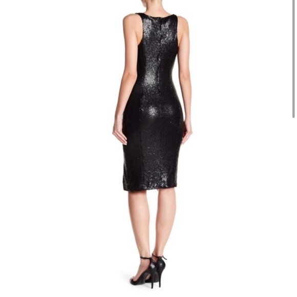 JAYGODFREY Sequin Midi Dress With Leg Slit - Picture 2 of 9